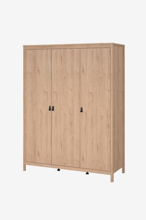 Tvilum - Madrid Garderob med 3 dörrar - Brun - Garderober - Från Homeroom