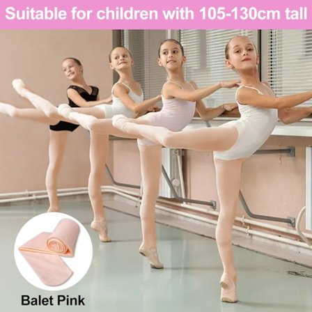 2 par ballett-danse tights med fot, dansetrening tights Cabriolet ballett leggingsstrømpe for barn Student Daglig ultramyk fot tights_yux