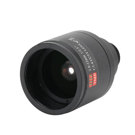 3MP Manuellt Zoom M12 Fäste Säkerhetskameralins