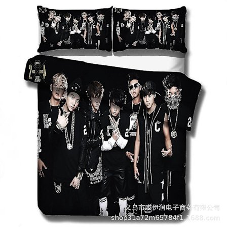 Wish Bts Big Collection Sängkläder Fyrdelat hemtextil cover Q