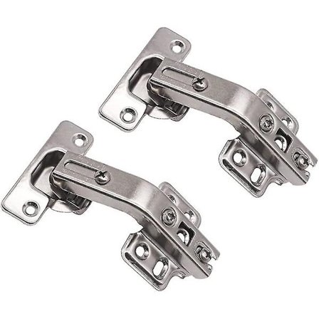 2 x 135 asteen kulmassa taittuvat kaapin oven saranat keittiön kylpyhuoneen kaappiin kaksi reikää nikkelöity rauta onnekas