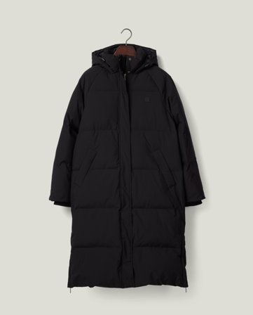 Lexington Lang dunparkas, Svart