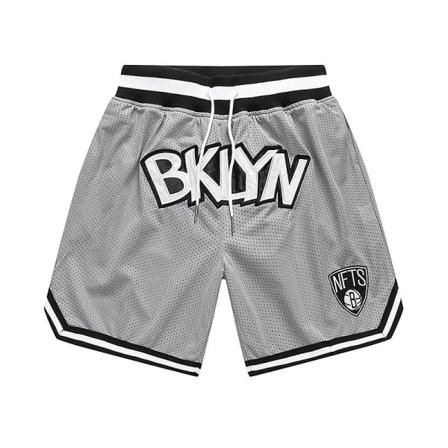 Nba Brooklyn Nets Grå Shorts Vintage Basket Shorts M