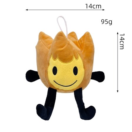 Dream Island Battle Plyschdocka Leksaker Barnpresent Orange låga