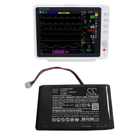 Batteri for medisinsk bruk til Bionet BM7 Vet Elite