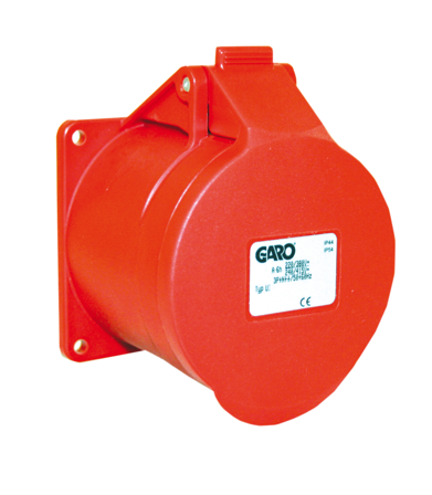 Garo Basic Uttak IP44 5-polet 16 A 6 h, rød, Stikkontakter & kabler