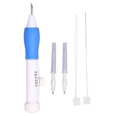 Punch nålebroderi pen sæt tredimensionelt design ABS plast DIY strikke syværktøj