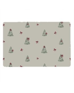 Dækkeserviet Juletræ Hør