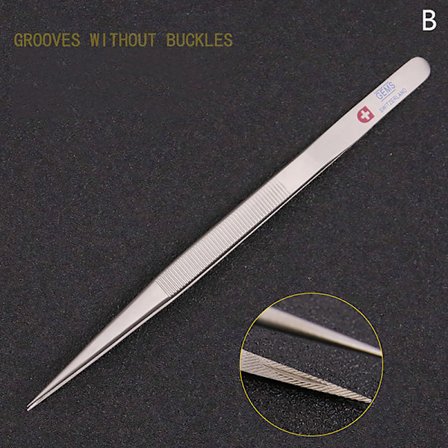 Smykker Pinsett konkav groove diamant rustfritt stål Adjusta