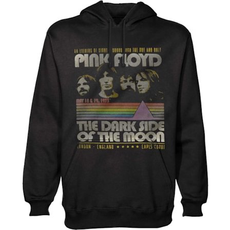 Pink Floyd Unisex Adult Stripe Hoodie L Svart