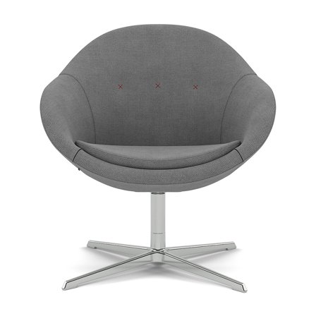 Varier Furniture Kokon Club - Grey Wool - Chrome base
