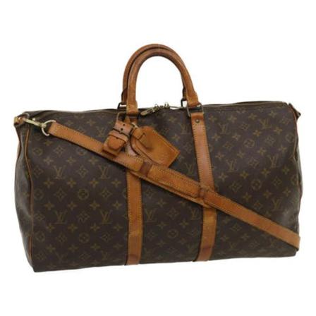Louis Vuitton Vintage, Pre-owned Keepall Bruin, Dames, Maat:ONE Size