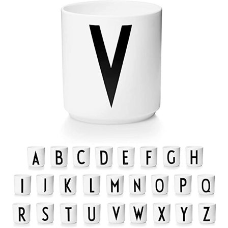 Bokstav kaffekopp / bokstav krus enkel stil (bokstav V)