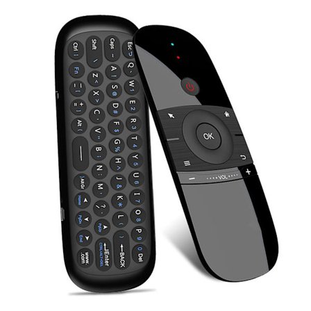 1 Air Mouse-tangentbord 1 USB mottagare 1 USB -laddningskabel 1 Användarmanual Svart