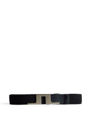 J.Lindeberg - Golf - Lykke Braided Belt - Svart - Kvinna - 85