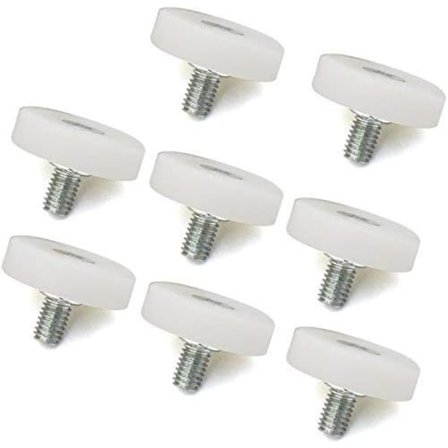 Nylon lejrhjul (diameter 19mm) lejeremhjul med skrue lille hjul skuffe remhjul kasseapparat hjul