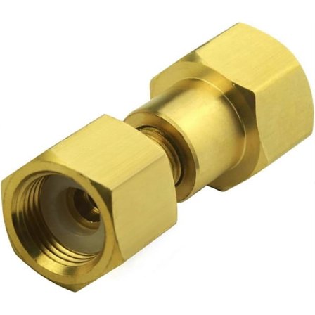 CGA-320 til CGA-580 Adapter, Karbondioksid Bunn til Nitrogen Regulator Flowmeter Gjengekonverter