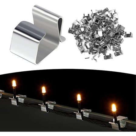 Kabelklämmor - 100 stycken - Kabelhållare - Halloween - Jul - Spikklämma - Kabelband - Klämmor - Kabelkanal - Band - Kabellås - Kabelkanaler ...