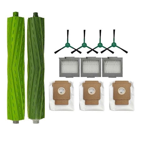 Til iRobot Roomba Max 705 Vac/iRobot Roomba Plus 504 Vac Reservedele Hovedbørste Kantbørste Støvpose Filter