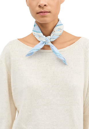 Skall Studio floral scarf 55x55 Halsdukar & scarves Dam Blå ONESIZE