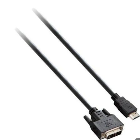 HDMI till DVI-kabel V7 V7E2HDMIDVID-02M Svart 2 m KABELTILLBEHÖR