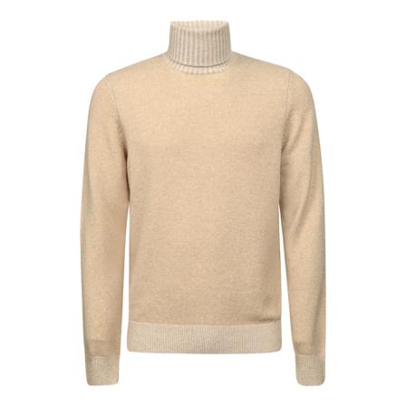 Malo, Turtlenecks Beige, Heren, Maat:XL