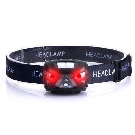 USB-oppladbar LED-hodelykt kraftig hodelykt med 800LM, Li