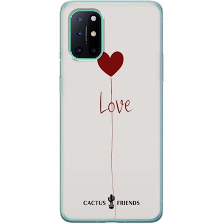 Yhteensopiva Puhelinkuori OnePlus OnePlus 8T Cactus and Friends - Love Balloon Minimal