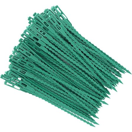 80 st Tomatplantstöd, Justerbara Växtstöd och Bindtråd, Plastbindare för Trädgård DIY