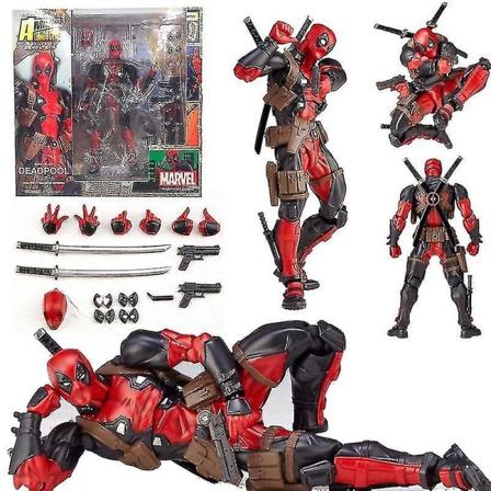 Marvel Legends X-men Nr. 001 Deadpool Actionfigur Fantastisk Revoltech Kaiyodo Leksak