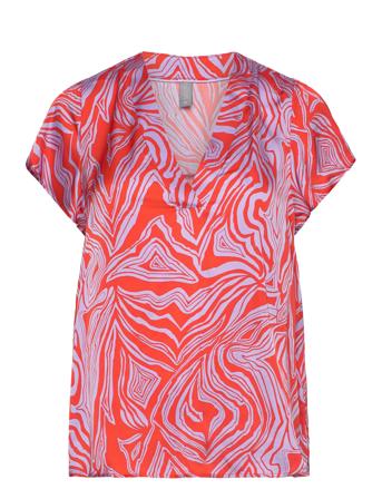 Cuvilma Ss Blouse Orange Culture