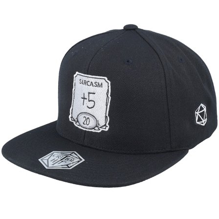 Critiql Hit - Black - snapback - Cap - "Sarcasm Ability Black Snapback " - Hatstore