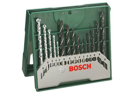BOSCH BOR SETT TRE-METALL-MUR X-LINE SETT 15 STK BOR