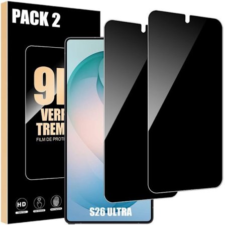 2 Tempered Glass - BOOLING - til Samsung Galaxy S26 Ultra - Anti-Spion skærmbeskyttelse