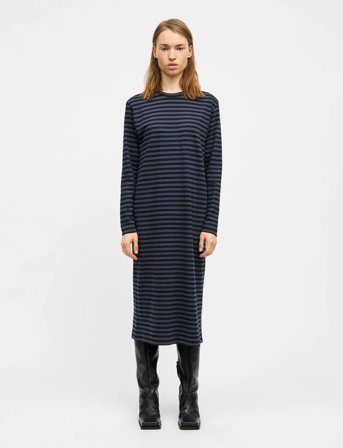 Mads Nørgaard Soft Single Ella Dress - Navy - XS