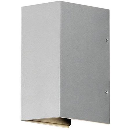 Konstsmide Cremona Seinävalaisin 2x3W LED, harmaa, Valaistus