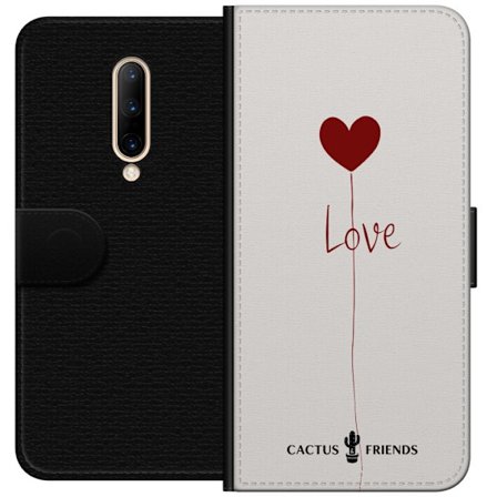 Yhteensopiva Lompakkokotelo OnePlus OnePlus 7 Pro Cactus and Friends - Love Balloon Minimal