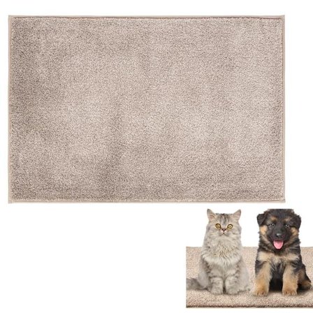 ING Dørmåtte 60x90 cm Skridsikker Støvmåtte Bademåtte til Fordør Måtte Polyester Rengøringsmåtte Vaskbar Tørremåtte til Fordør Bagdør