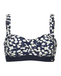 Bikini-bh English Garden Twisted soft bra Blå - B/C100 - Abecita by Swegmark