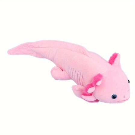 Tegnefilm Axolotl Plys Realistisk Ambystoma Uhyggelige padder Plyslegetøj Hjemmeudsmykning Fødselsdagsfest pink 42cm/16.53in