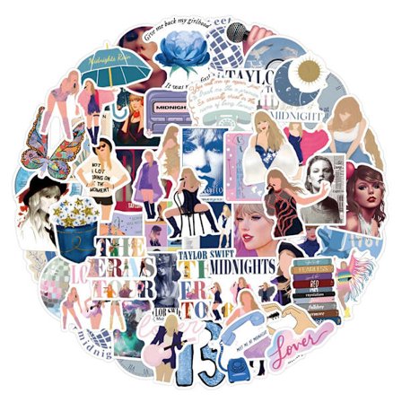 100 stk. Taylor Swift klistermærker vandtætte vinyl kufferter skateboard klistermærke til fans