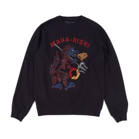 Maharishi Seadragon Crew Sweat Blå, Herre Sweatshirts