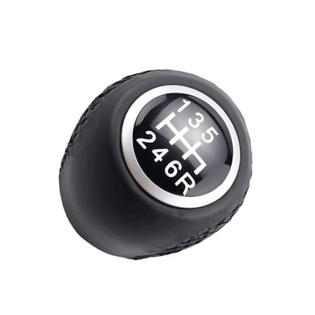 5 6 Växlad Bil Växelspaksknopp För Fiat Grande PUNTO EVO PUNTO 2012 Växelspak Handboll Täckt Läder Bil Styling Tillbehör - 6 växlar utan hål