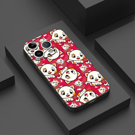 Creative Cartoon Tpu Gummi Stötsäkert Phone case För Iphone 15 Case Series Style B Vit Ypdt1697