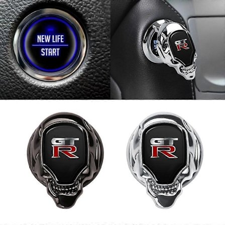 Dekorativt deksel for start/stopp-knapp i bilen - en-knapps tenning, for Nissan Gtr Juke Qashqai Leaf X-trail Micra - perfekt