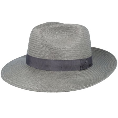 Bailey - Gris straw Sombrero - Blackburn Charcoal Straw Hat @ Hatstore