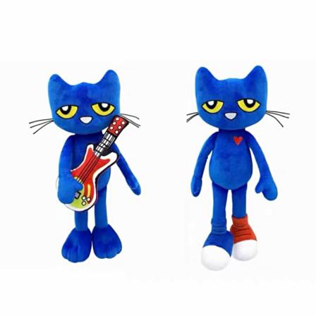 2 Stycken Pete Cat Blå Plyschdockor Innan Du Går Och Lägger Dig, Plysch
