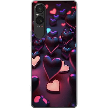 Kompatibel Mobilcover til Sony Sony Xperia 10 VI Midnatshjerter