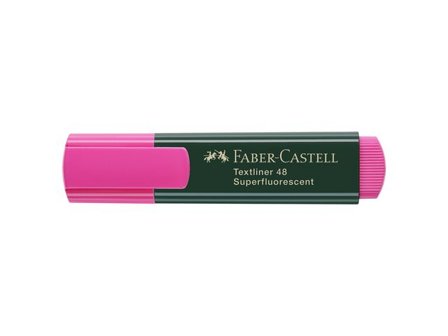 Faber-Castell Överstrykningspenna, TEXTLINER 48, snedskuren spets, 1mm, 2mm och 5mm, påfyllningsbar, rosa - Lyreco - Kontorsmaterial - Pennor - 