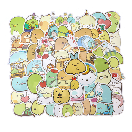 50st Kawaii Sumikko Gurashi Graffiti-klistermärken För Skateboard G